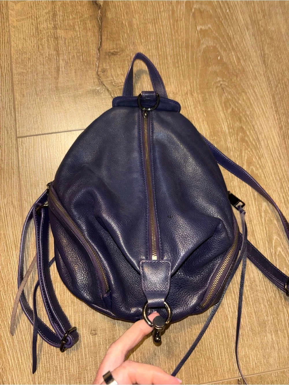 Rebecca Minkoff all leather backpack tote